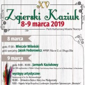 Plakat z programem Zgierskiego Kaziuka