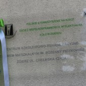 Zdjęcie tablicy - fot. Starostwo Powiatowe w Zgierzu
