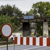 Roboty na przejeździe kolejowym na ul. Łódzkiej w Zgierzu