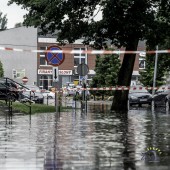 Zalany teren w rejonie ul. 3 Maja