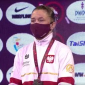 Roksana Zasina na podium