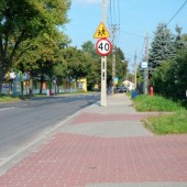 Chodnik przy ul. Piłsudskiego w Zgierzu - fot. Starostwo Powiatowe w Zgierzu