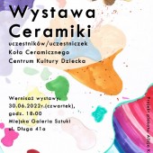 Plakat promujący wernisaż wystawy - projekt: Alicja Krakowian