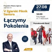 Plakat promujący Piknik Seniora "Łączymy Pokolenia"