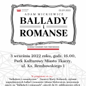 Plakat promujący wydarzenie "Narodowe Czytanie"