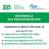 Plakat informacyjny o konsultacjach