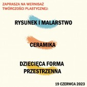 Plakat promujący wernisaż wystawy