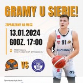 Plakat promujący mecz koszykówki