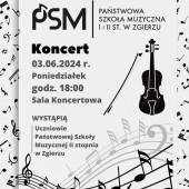 Plakat promujący koncert