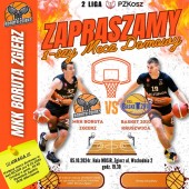 Plakat promujący mecz koszykówki