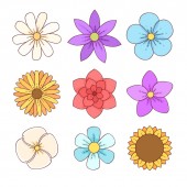 kolorowe kwiatki - grafika MOK