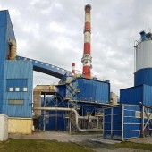 Budynek zgierskiej elektrociepłowni przy ul. Energetyków 9