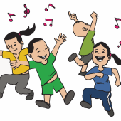 tańczące dzieci - grafika pixabay.com (domena publiczna)
