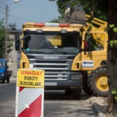 Prace drogowe w centrum Zgierza