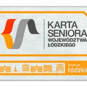 Przód Karty Seniora Województwa Łódzkiego