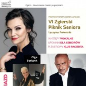 Plakat promujący Piknik Seniora "Łączymy Pokolenia"
