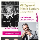 Plakat promujący Piknik Seniora "Łączymy Pokolenia"