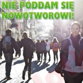 Ulotka dot. bezpłatnej pomocy pod hasłem "Nie poddam się nowotworowi" 
