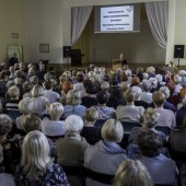 Uroczystość w sali dawnego Kolegium Nauczycielskiego