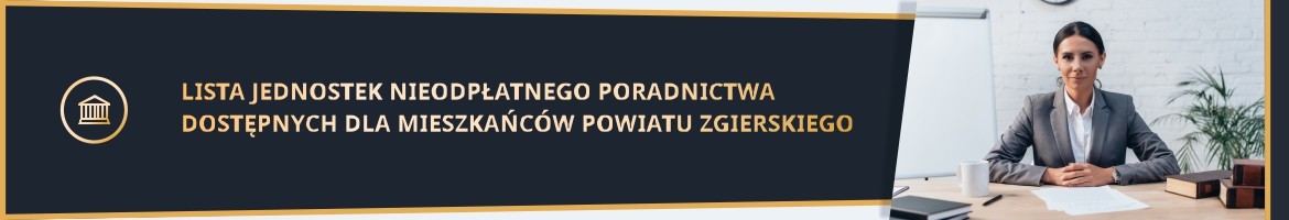 Przejdź do artykułu Lista jednostek nieodpłatnego poradnictwa dostępnych dla mieszkańców powiatu zgierskiego